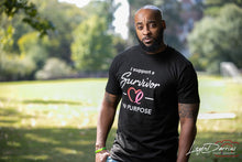 Load image into Gallery viewer, I Support A Survivor On Purpose T-shirt