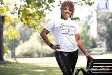 Load image into Gallery viewer, Survivor On Purpose White Signature T-shirt