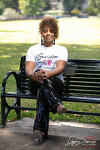 Load image into Gallery viewer, Survivor On Purpose White Signature T-shirt