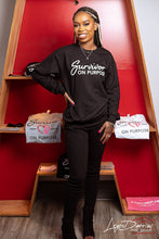 Load image into Gallery viewer, Survivor On Purpose Black Sweatshirt
